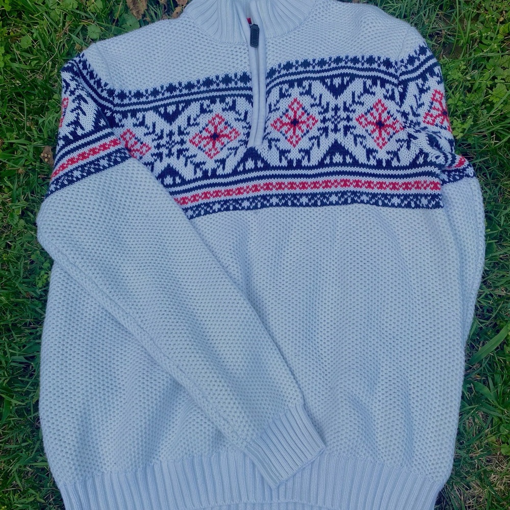 IZOD Quarter Zip Sweater Men’s Medium